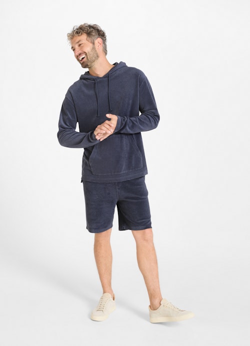 Regular Fit Hoodies Frottee - Hoodie blue indigo