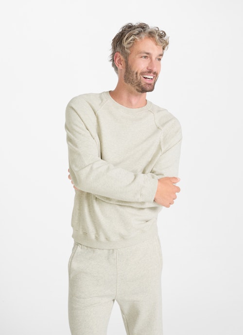 Casual Fit Sweater Sweatshirt stone grey mel.