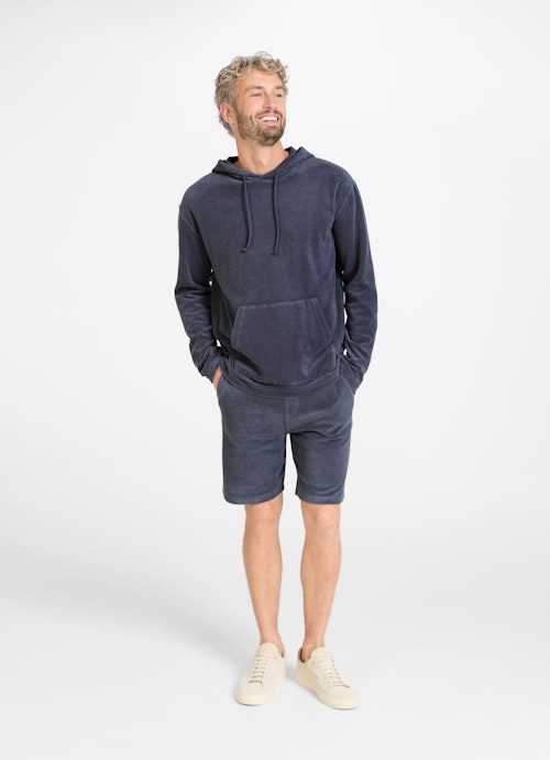 Slim Fit Bermudas Terrycloth - Shorts blue indigo