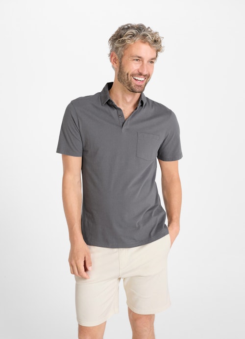 Regular Fit T-Shirts Poloshirt fog grey