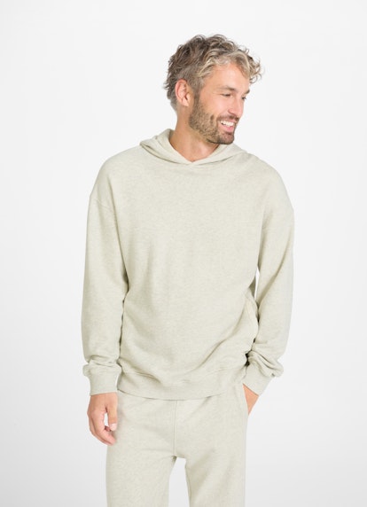 Coupe Casual Fit Sweats à capuche Hoodie stone grey mel.