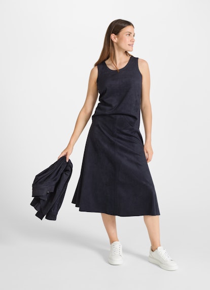 Medium Length Skirts Tech Velours - Midi Skirt navy