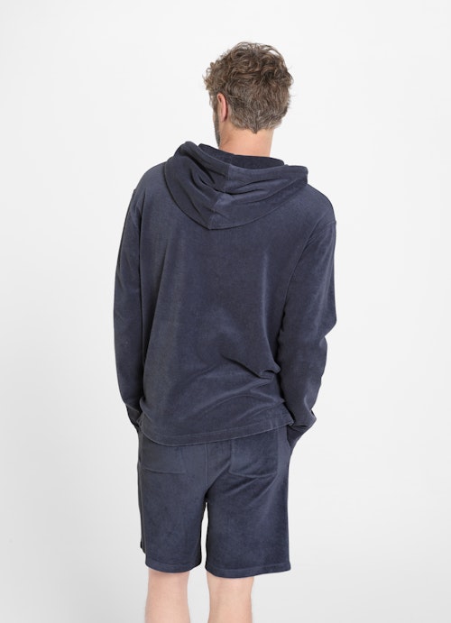 Regular Fit Hoodies Frottee - Hoodie blue indigo
