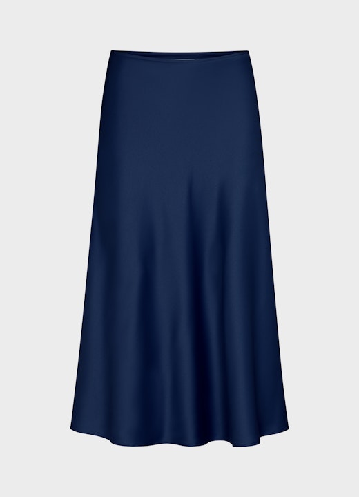 Regular Fit Röcke Satin - Rock navy