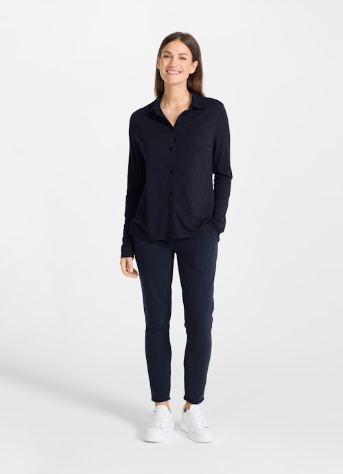 Regular Fit Blouses Jersey Blouse navy