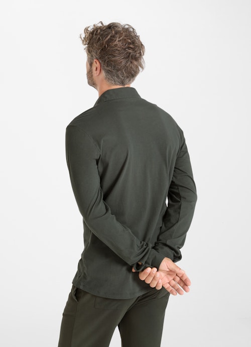 Regular Fit Shirts Jersey - Shirt jungle green