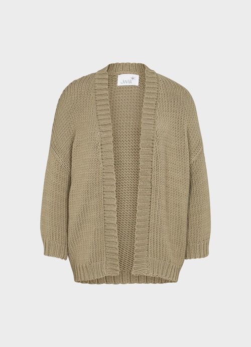 Coupe Casual Fit Maille Strick - Cardigan olive