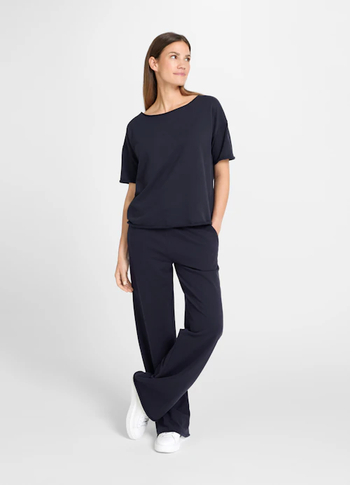 Coupe Wide Leg Pantalons Wide Leg Fit - Sweatpants navy