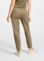 Regular Fit Hosen Tech Velours - Hose olive