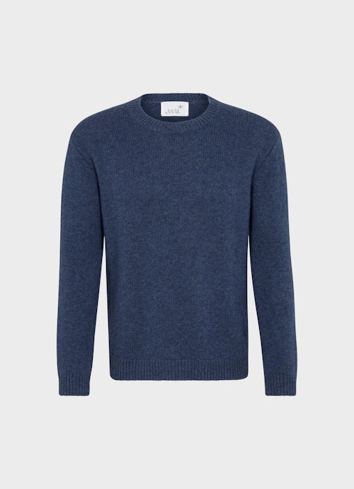 Regular Fit Knitwear Knit Sweater blue indigo