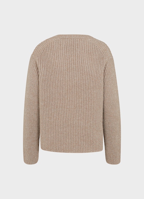 Casual Fit Strick Glitzer Strick - Pullover desert sand