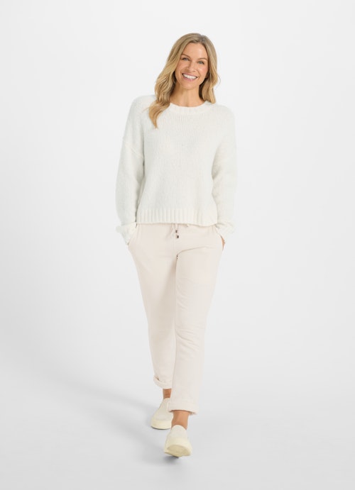 Casual Fit Strick Pullover eggshell