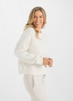 Casual Fit Strick Pullover eggshell