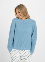 Coupe Casual Fit Maille Cashmere Blend - Pulls pacific blue