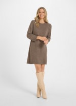 Coupe Regular Fit Maille Cashmere Blend - Robe taupe mel.