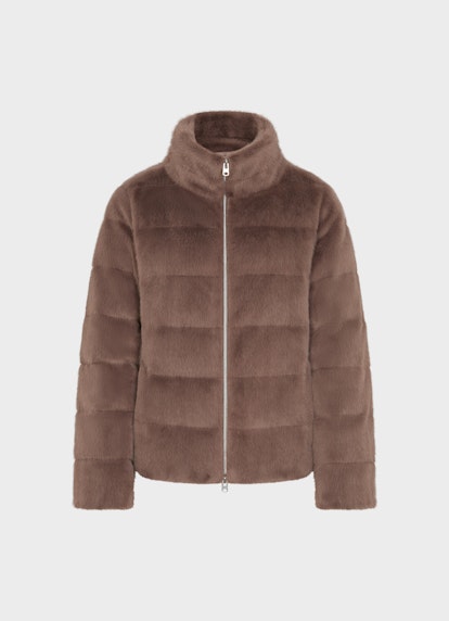 Regular Fit Jacken Faux Fur - Daunenjacke cacao