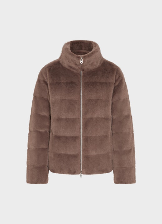 Regular Fit Jackets Faux fur - down jacket cacao