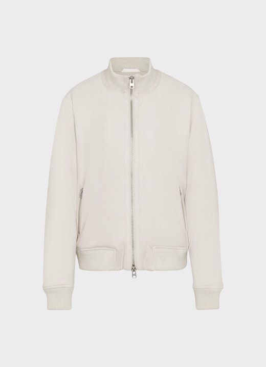 Regular Fit Jackets Tech Velour - Blouson eggshell