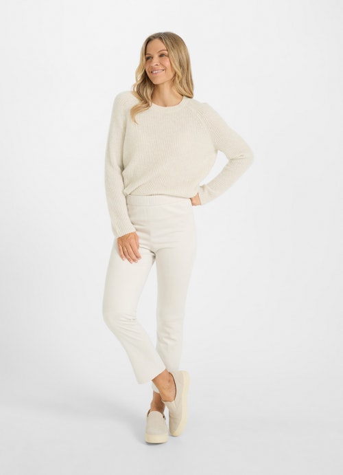 Boot Cut Pantalons Pantalon Tech Velours -Bootcut eggshell