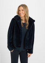 Regular Fit Jackets Faux Fur - Jacket navy