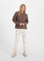 Casual Fit Strick Cashmere Blend - Pullover cacao