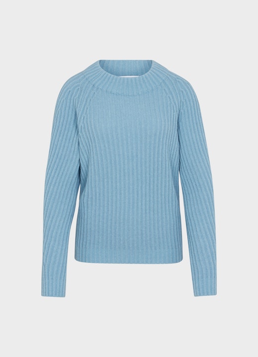 Casual Fit Knitwear Cashmere Blend - Pullover pacific blue