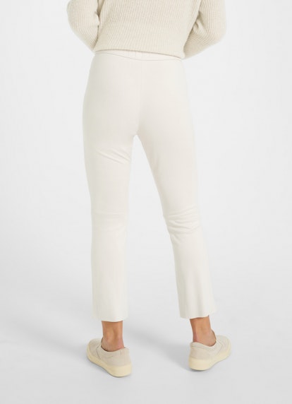 Boot Cut Pantalons Pantalon Tech Velours -Bootcut eggshell