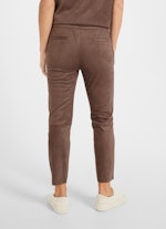 Regular Fit Pants Tech Velours - Trousers cacao