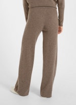 Regular Fit Pants Cashmere Blend - Knitted trousers taupe mel.