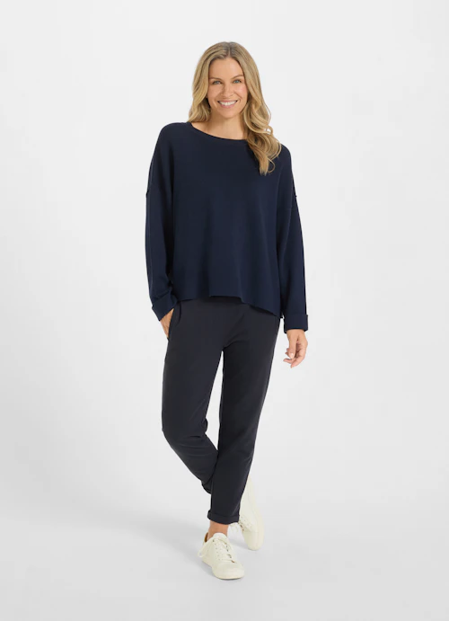 Casual Fit Knitwear Padstow Sweater navy