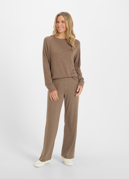 Wide Leg Fit Hosen Wide Leg Fit - Hose taupe mel.