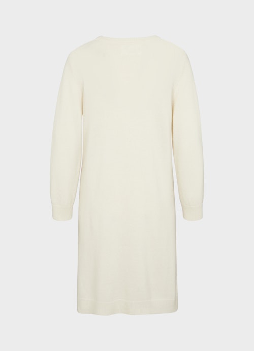 Regular Fit Strick Cashmere Blend - Kleid eggshell