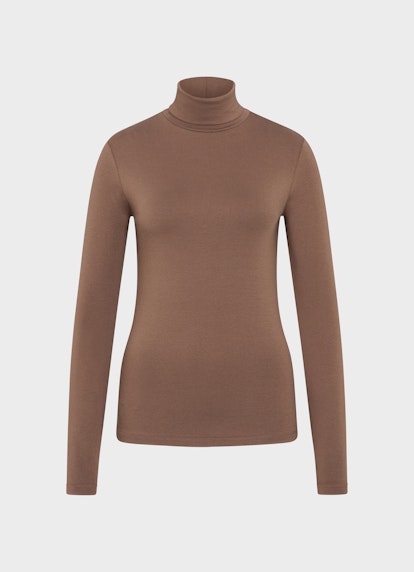 Slim Fit Longsleeves Modal Longsleeve cacao