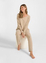 Regular Fit Sweatshirts Nightwear - Sweater camel melange