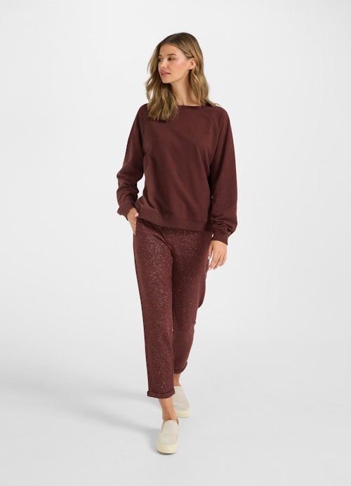 Loose Fit Sweatshirts Sweatshirt merlot