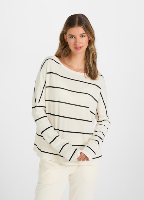 Loose Fit Sweatshirts Cashmix - Sweater eggshell