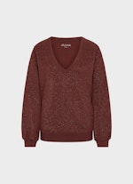 Loose Fit Sweatshirts Glitter Sweatshirt merlot