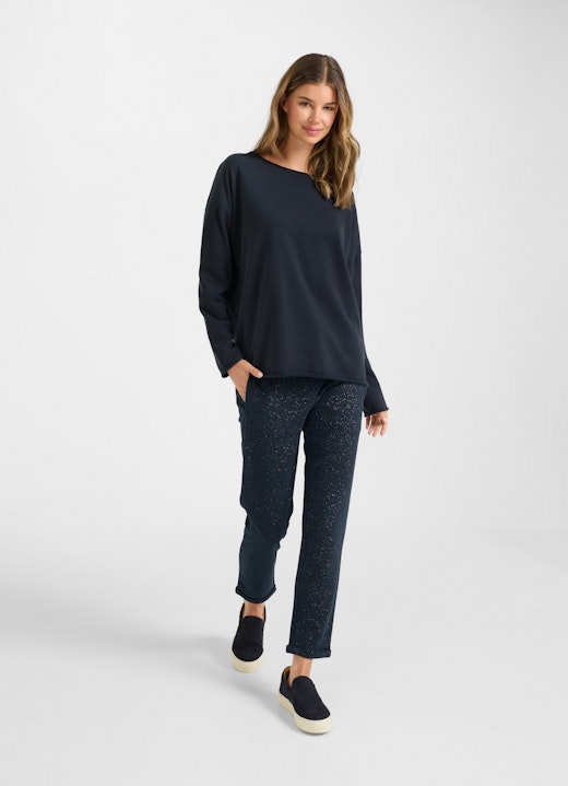 Casual Fit Pants Casual Fit - Glitter Sweatpants navy