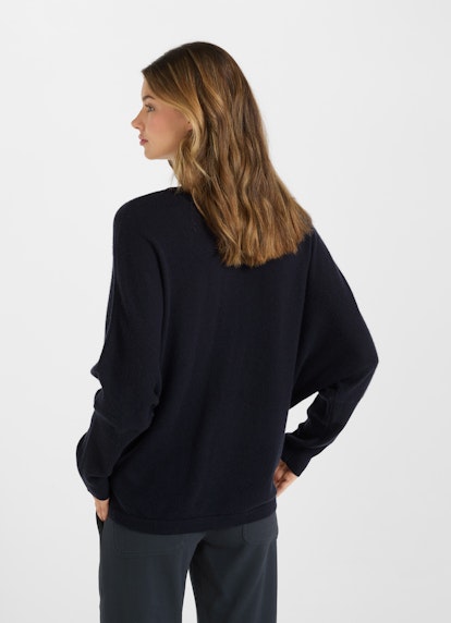 Casual Fit Knitwear Cashmere Blend - Pullover navy