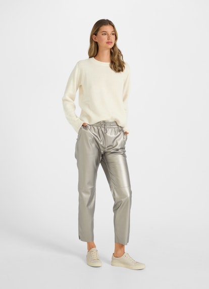 Coupe Regular Fit Pantalons Tech Leather - Pantalon cacao metallic