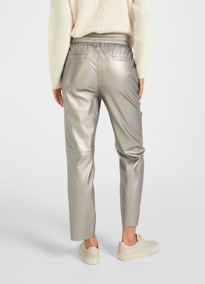 Regular Fit Hosen Tech Leather - Hose cacao metallic