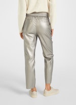 Coupe Regular Fit Pantalons Tech Leather - Pantalon cacao metallic