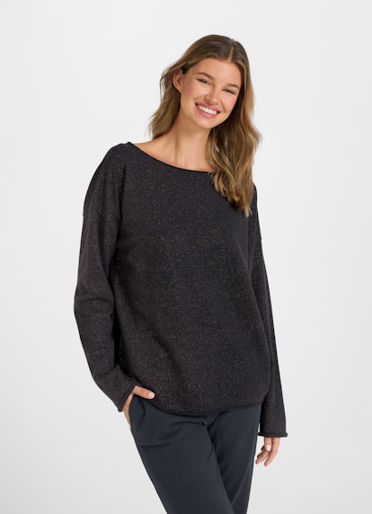 Loose Fit Sweatshirts Glitzer Sweatshirt navy