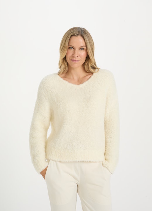 Regular Fit Knitwear Pullover eggshell