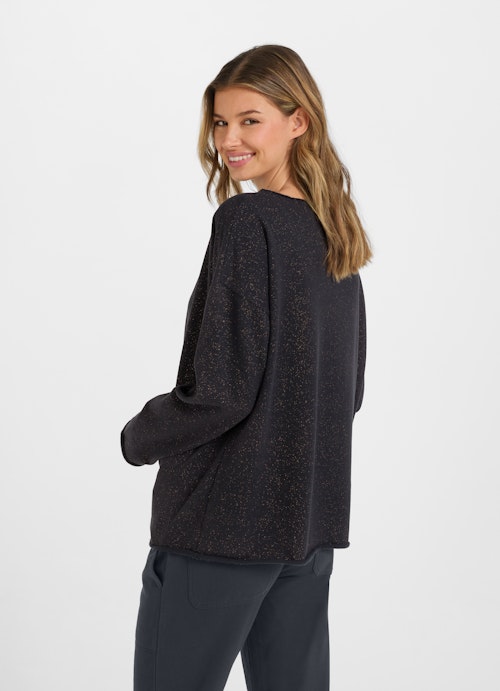 Loose Fit Sweatshirts Glitzer Sweatshirt navy