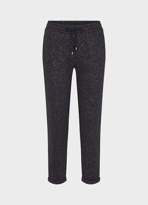 Casual Fit Hosen Casual Fit - Glitzer Sweatpants navy