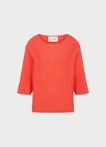 Regular Fit Strick Doubleface - Pullover poppy red