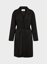 Loose Fit Mäntel Tech Velours - Trenchcoat black