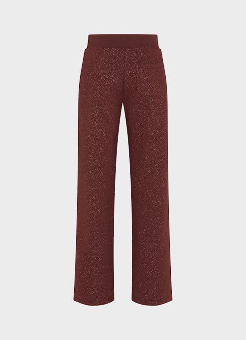 Coupe Wide Leg Pantalons Wide Leg Fit - Pantalon à capuche merlot