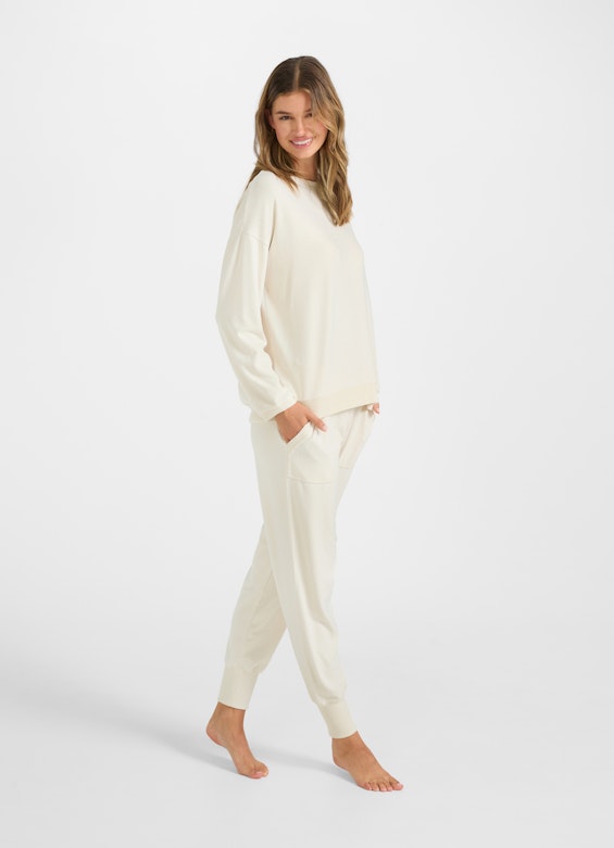 Regular Fit Sweatshirts Nightwear - Sweater eggshell